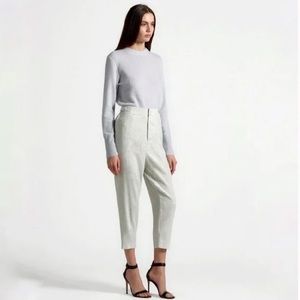 Equipment Femme Charlyne High Waist Trousers Cropped Tonal Snakeskin 6